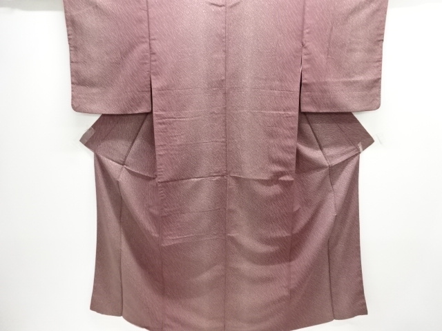 JAPANESE KIMONO / ANTIQUE OMESHI KIMONO / TAISHO ROMAN STYLE / WOVEN ABSTRACT